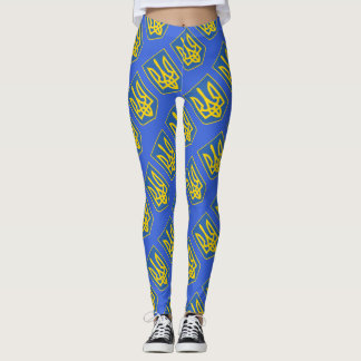 Ukraine Trident Flag Leggings