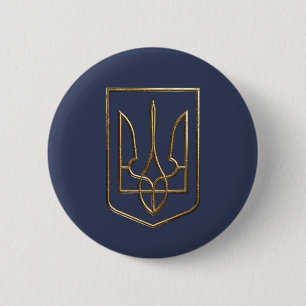 Ukraine Trident Gerfalcon Symbol 6 Cm Round Badge