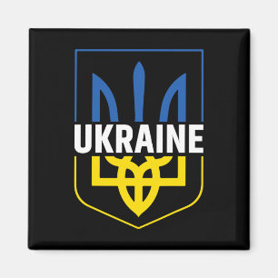 Ukraine Trident Pride Coat Of Arms Ukrainian Tryzu Magnet