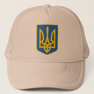 UKRAINE-TRIDENT TRUCKER HAT