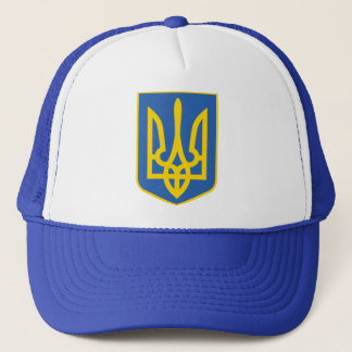 UKRAINE-TRIDENT TRUCKER HAT
