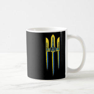 Ukraine Trident Tryzub Symbol Crest Ukrainian Logo Coffee Mug