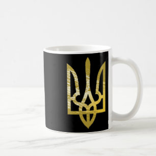Ukraine Trident Tryzub Zelensky Military Olive Gre Coffee Mug