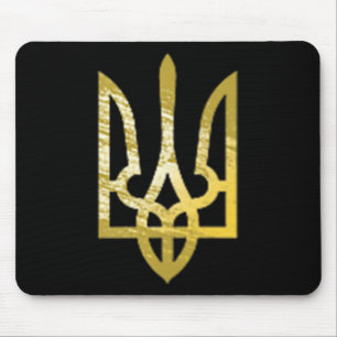 Ukraine Trident Tryzub Zelensky Military Olive Gre Mouse Mat