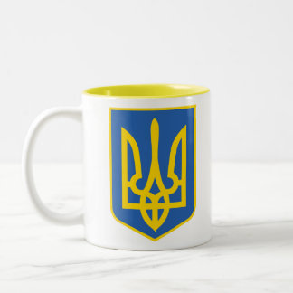 UKRAINE-TRIDENT Two-Tone COFFEE MUG