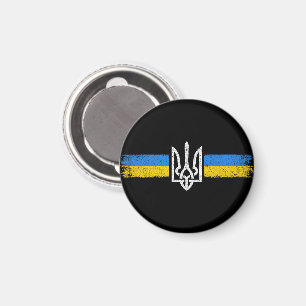 Ukraine Trident - Ukraine Flag Symbol Magnet