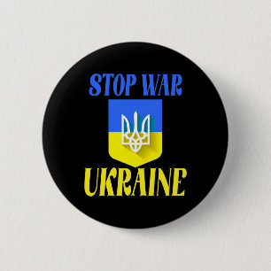 Ukraine Trident Ukraine Flag Ukrainian Flag Ukrain 6 Cm Round Badge