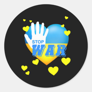 Ukraine Trident Ukraine Flag Ukrainian Flag Ukrain Classic Round Sticker