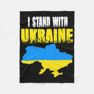 Ukraine Trident Ukraine Flag Ukrainian Flag Ukrain Fleece Blanket