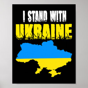 Ukraine Trident Ukraine Flag Ukrainian Flag Ukrain Poster