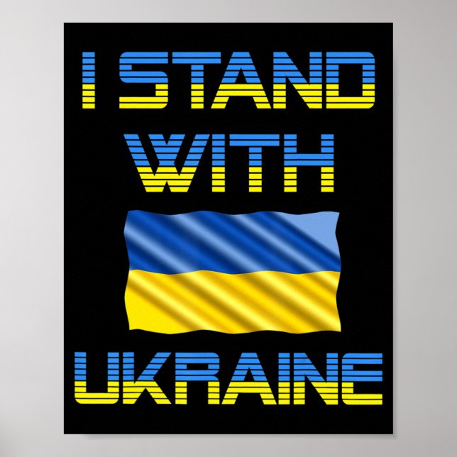 Ukraine trident Ukraine flag Ukrainian flag Ukrain Poster (Front)