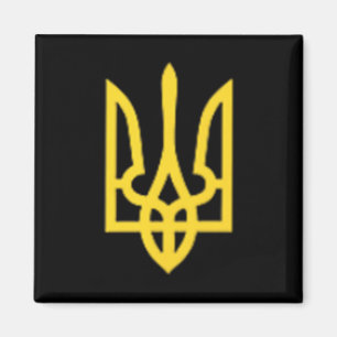 Ukraine Trident - Ukrainian Tryzub Symbol Magnet