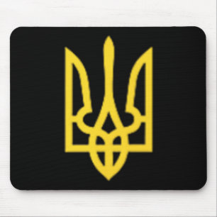 Ukraine Trident - Ukrainian Tryzub Symbol Mouse Mat