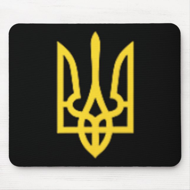 Ukraine Trident - Ukrainian Tryzub Symbol  Mouse Mat (Front)