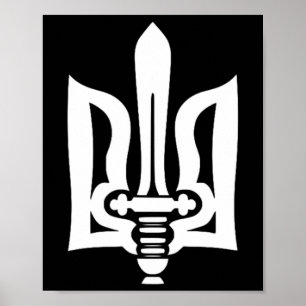 Ukraine Truzyb Ukraine Trident Ukraine Symbol Mean Poster
