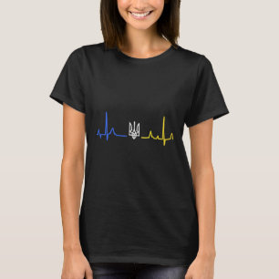 Ukraine Tryzub Trident Zelensky Ukrainian Flag Hea T-Shirt