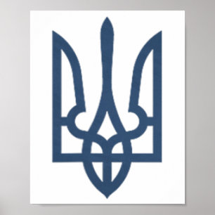 Ukraine Tryzub Zelensky Shirt Military Trident Ins Poster