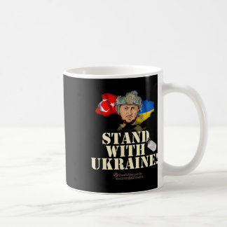 Ukraine Turkey Flags Dog Tag Zelensky Stand With U Coffee Mug