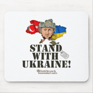 Ukraine Turkey Volodymyr Zelensky Stand With Ukrai Mouse Mat