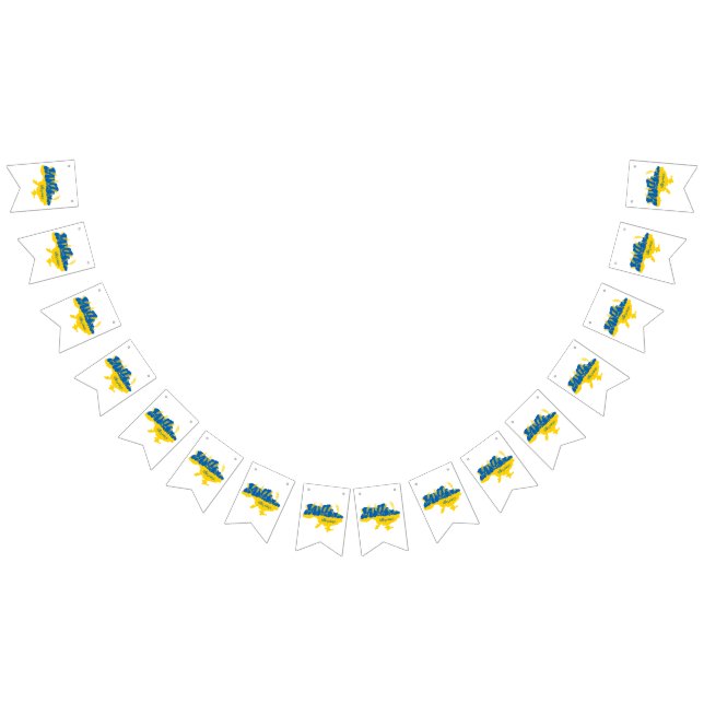 Ukraine typography and wheat ear on Ukrainian flag (All)