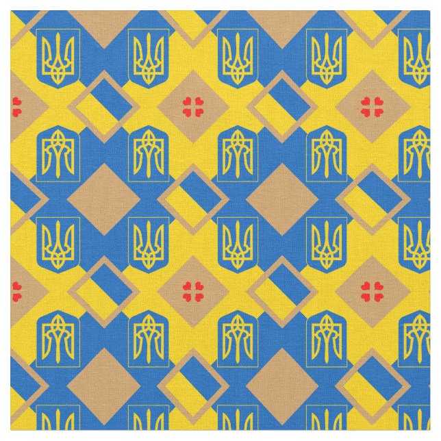 Ukraine & Ukraine Flag trendy Fabric fashion (Close Up)