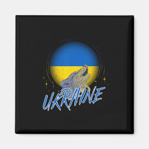 Ukraine Ukraine Tee Wolfs Vintage Retro Ukrainian Magnet