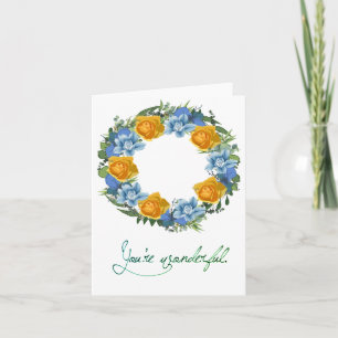 Ukraine Ukraine Uki Floral Wreaths Flag Card