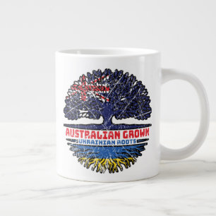 Ukraine Ukrainian Australian Australia Tree Roots Large Coffee Mug