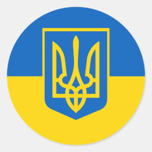 Ukraine, Ukrainian Classic Round Sticker