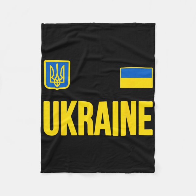 Ukraine Ukrainian Flag 2  Fleece Blanket (Front)