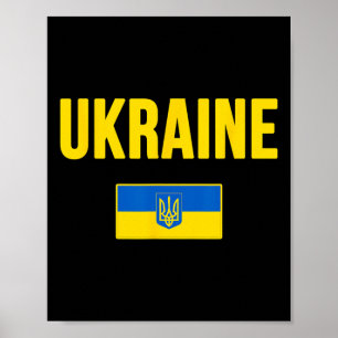 Ukraine Ukrainian Flag 3 Poster