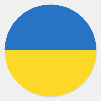 Ukraine – Ukrainian Flag Classic Round Sticker