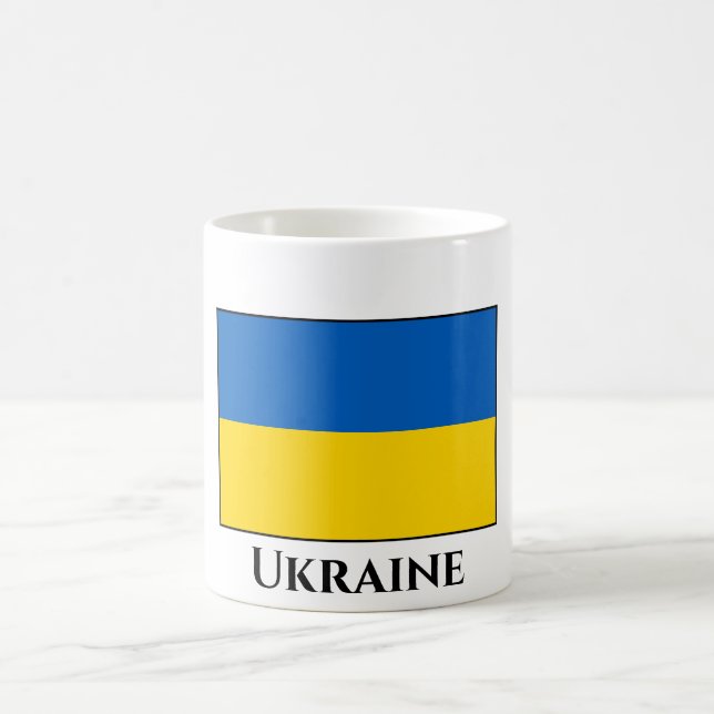 Ukraine (Ukrainian) Flag Coffee Mug (Center)