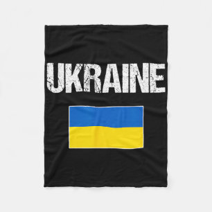 Ukraine Ukrainian Flag For Men Women Youth Kids Fleece Blanket