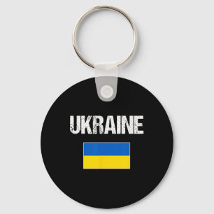 Ukraine Ukrainian Flag For Men Women Youth Kids Key Ring