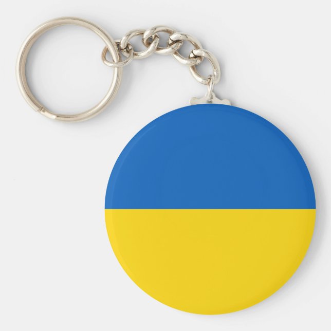 Ukraine (Ukrainian) Flag Key Ring (Front)
