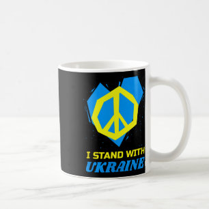 Ukraine Ukrainian Flag Peace I Stand With Ukraine Coffee Mug