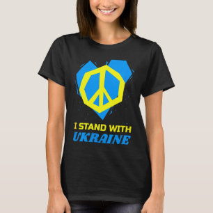 Ukraine Ukrainian Flag Peace I Stand With Ukraine T-Shirt