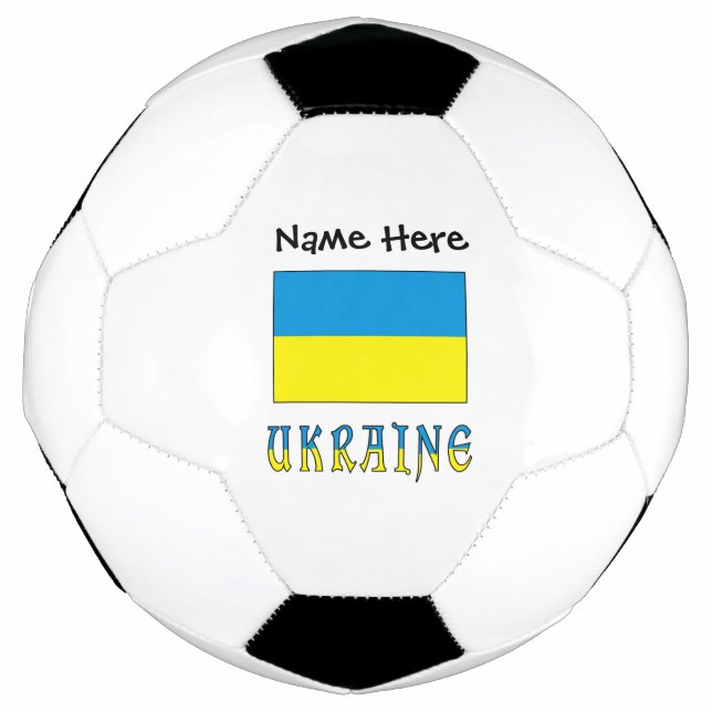 Ukraine Ukrainian Flag Personalised  Football (Front)