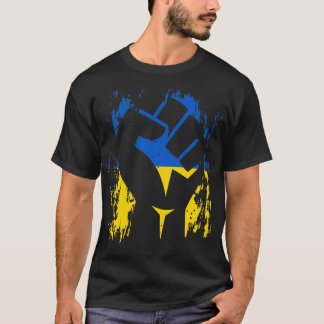 Ukraine  Ukrainian Flag Stand With Ukraine DNA  T-Shirt