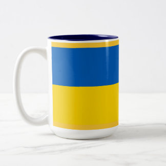 UKRAINE Ukrainian Flag Two-Tone Coffee Mug
