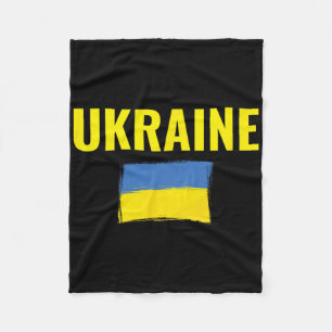 Ukraine Ukrainian Flag Ukrainians Fleece Blanket