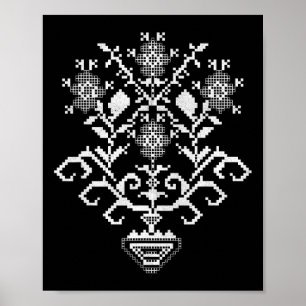 Ukraine Ukrainian Kiew Trysub Flag 6  Poster