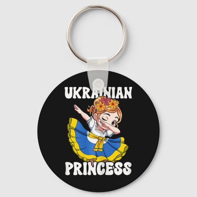 Ukraine Ukrainian Princess  Key Ring (Front)