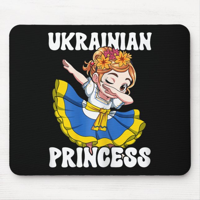 Ukraine Ukrainian Princess  Mouse Mat (Front)