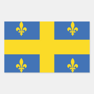 Ukraine Ukrainian Quebec Quebecois Flag Rectangular Sticker