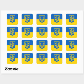Ukraine, Ukrainian Square Sticker