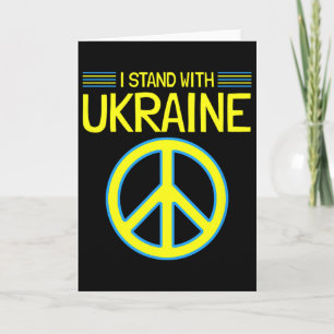 Ukraine Ukrainian Support Anti-war I Stand With Uk Card