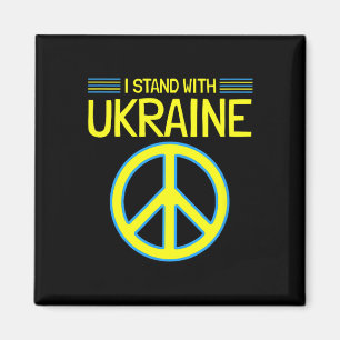 Ukraine Ukrainian Support Anti-war I Stand With Uk Magnet