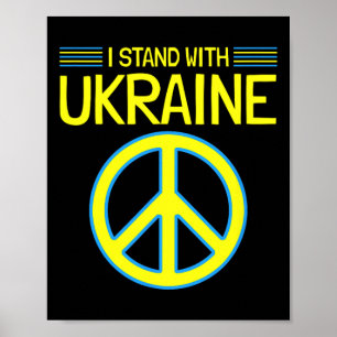 Ukraine Ukrainian Support Anti-war I Stand With Uk Poster